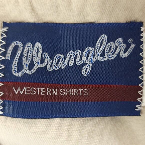 Wrangler Western Shirt Vintage 90s Embroidered Logo Cowboy Mens Size XL - Picture 4 of 5